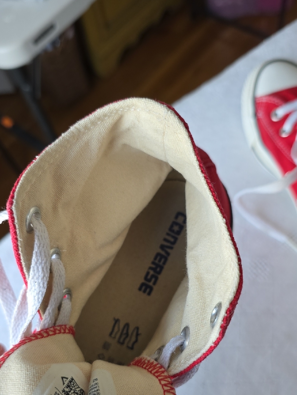 Converse All Star Red High Top Sneakers Womens Size 7 Mens Size 5 - Picture 14 of 14